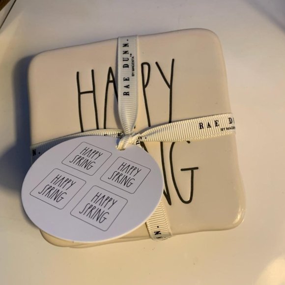 Rae Dunn Happy Spring Coasters - Picture 1 of 2